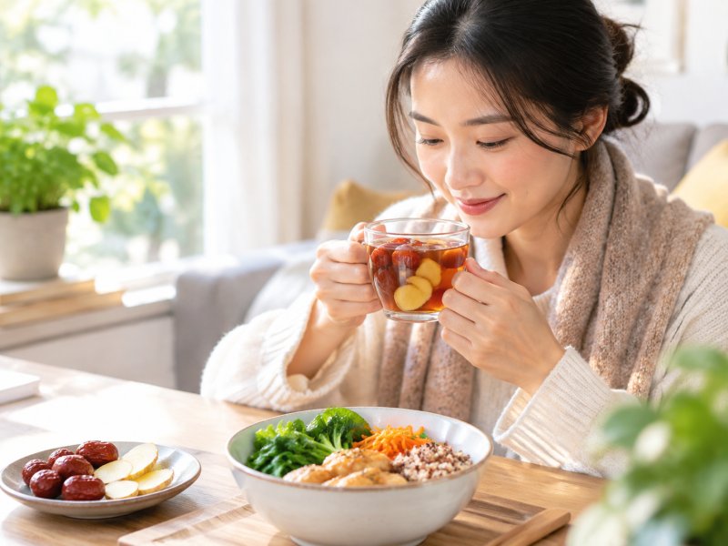红枣生姜水怎么喝才能预防胃寒体虚的人换季时胃痛?