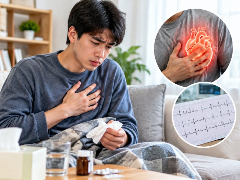 年轻人感冒后出现哪些症状要警惕心肌炎？要不要马上去医院查心电图？
