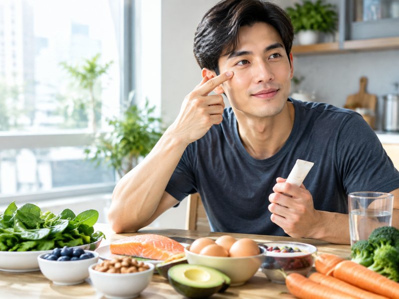 吃什么对眼周皮肤好,男人日常饮食要不要额外补充什么营养