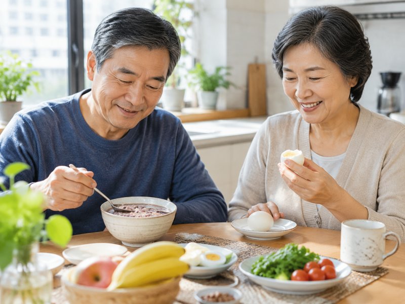 中老年人减肥早餐怎么吃才安全，粗粮粥和鸡蛋哪个放在早上更合适
