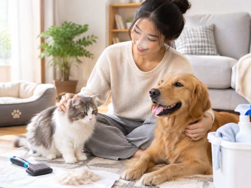 家里养猫狗的女性要注意什么才能避免宠物毛发引起外阴炎