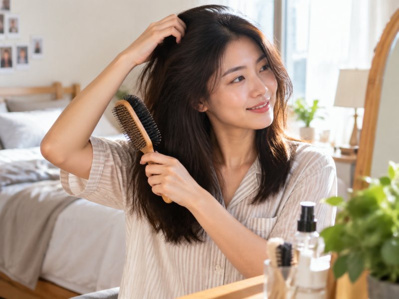 头发睡一觉就压变形了要不要重新洗？教你3分钟不用水恢复蓬松