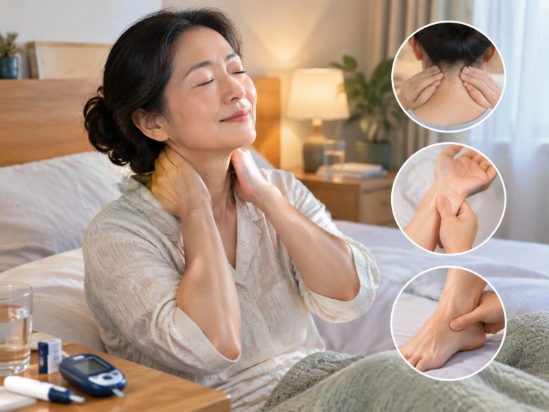 经常失眠的糖友睡前按摩这3个地方,是否比安眠药更稳妥