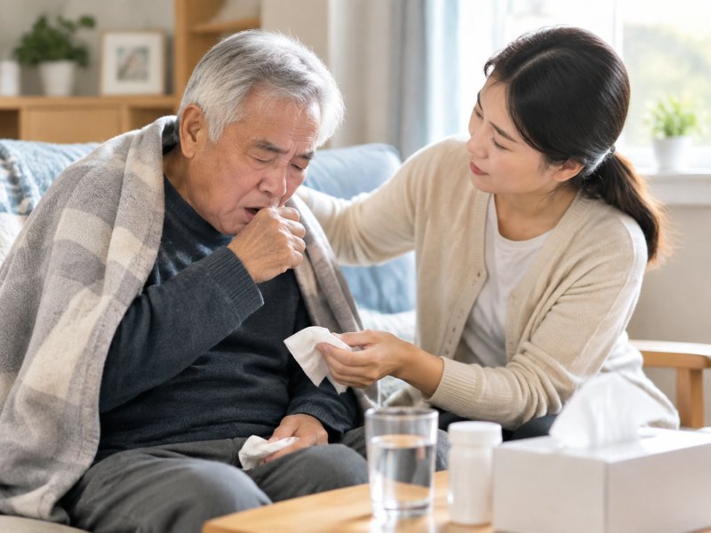 家里老人得了慢性支气管炎,日常护理该怎么做?咳痰的时候要怎么帮他们排痰?