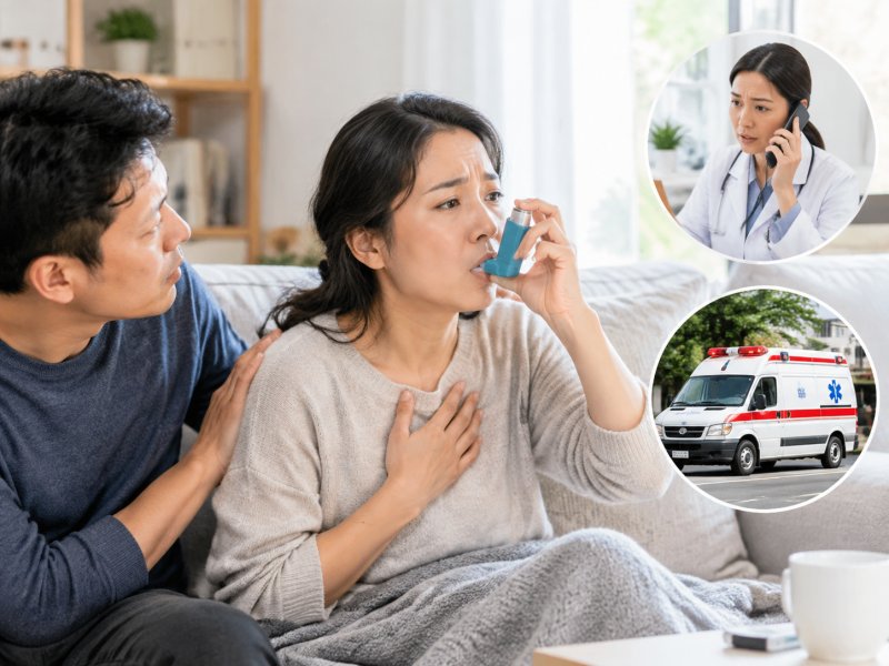 哮喘发作时要不要马上去医院?在家等还是打120,医生告诉你怎么办?