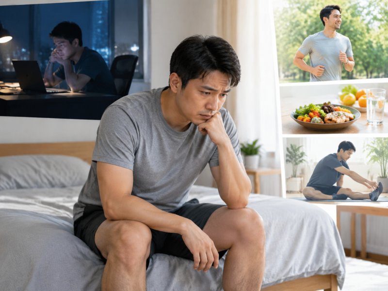 长期熬夜久坐是不是导致勃起变软的主要原因,男性日常该怎么调整才有效