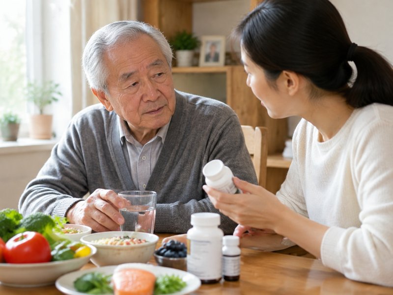 家里老人得了肾衰,营养调法和年轻人一样吗?要不要加补剂?