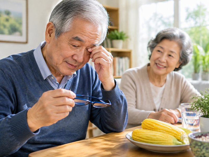 视力下降前身体会不会有信号?老人吃玉米能提前预防吗