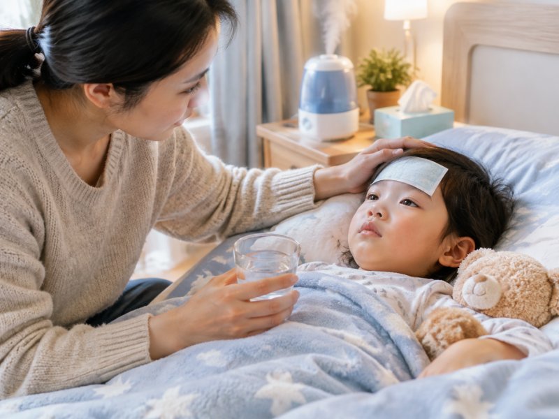 孩子肺炎咋护理好得快?晚上咳得厉害怎么睡