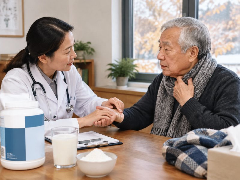 秋冬换季老人总感冒，蛋白粉能不能预防？每天吃几勺效果最好