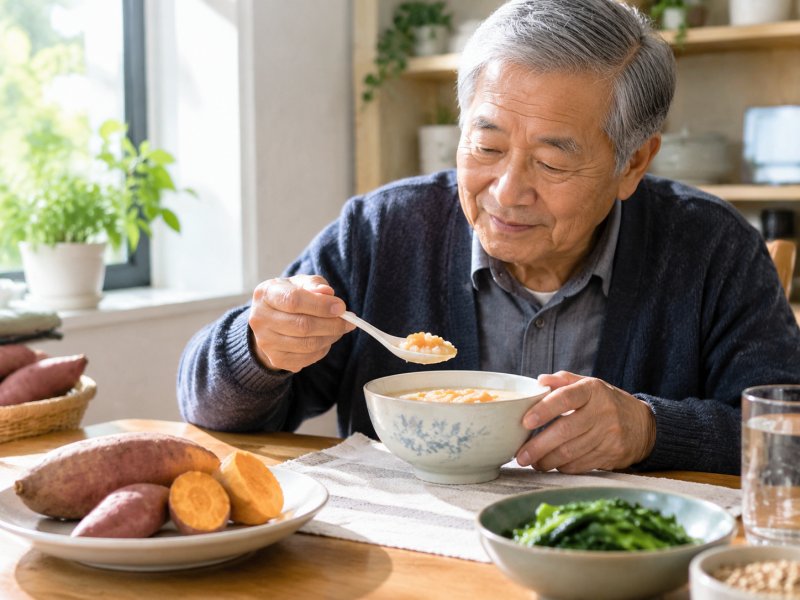 血糖高的老人能不能用红薯熬粥当主食?怎么吃不升糖