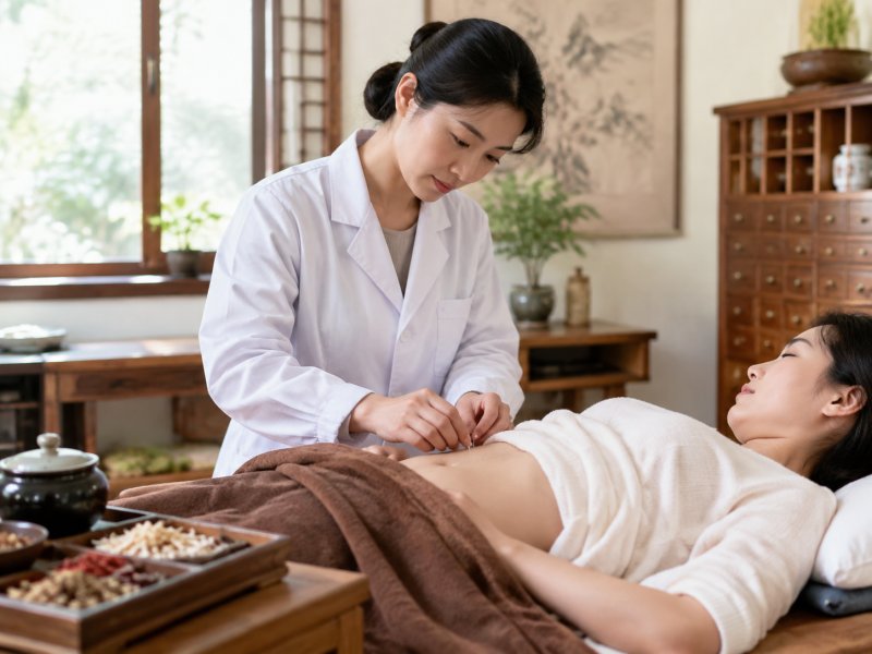 子宫内膜薄怀不上孩子,用中药加针灸调理,大概多久能增厚复查?