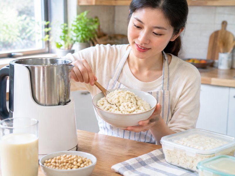 买不到新鲜豆渣怎么办?用豆浆机剩下的行不行?保存方法一次说清