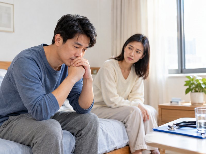 软下疳和阳痿期间，护理时要不要分床睡？多久复查一次才安心？