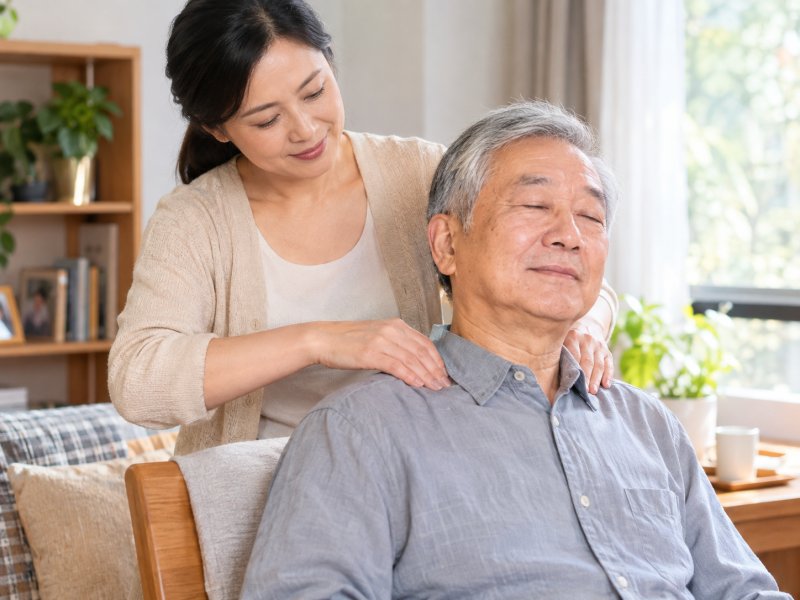 家人怎么给老人做按摩更安全？按哪个部位和次数有什么讲究