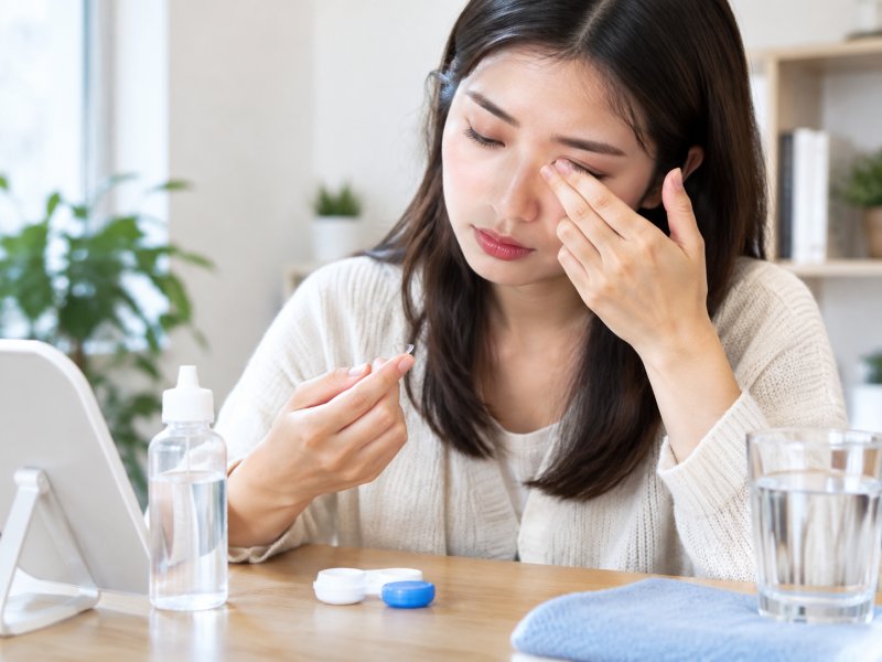 戴软性隐形眼镜眼睛干涩怎么办？试试这5个补水小方法