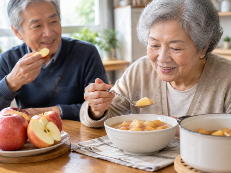 老人牙口不好怎么吃苹果更养胃？煮苹果和生苹果哪种更适合