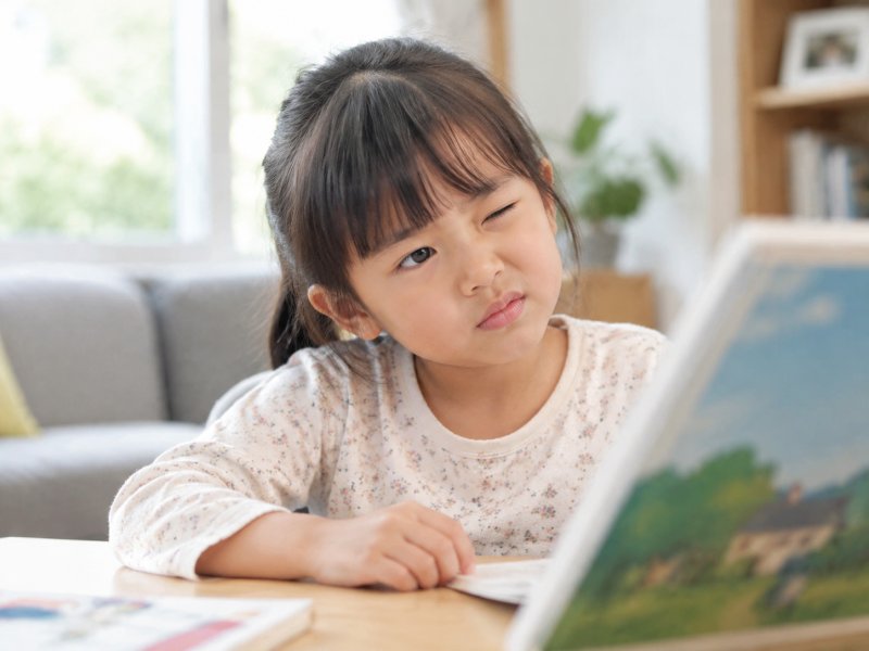 孩子看东西总歪头眯眼,是不是弱视的前兆?什么时候该去检查