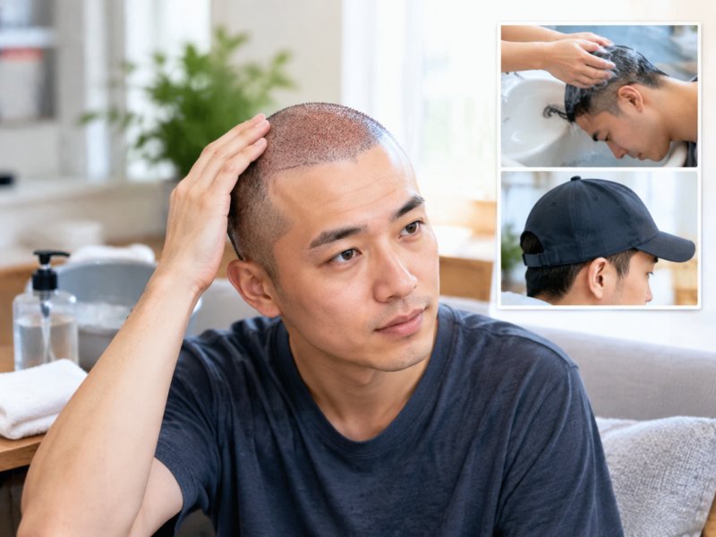 植发后头两天怎么护理最好，能不能洗头能不能戴帽子，一次说清楚