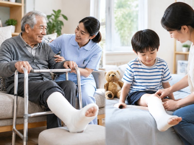 老人和小孩骨折后恢复有什么区别？护理重点各不同