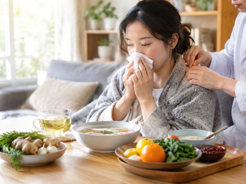 针灸配合吃什么能缓解感冒症状，饮食上有哪些讲究
