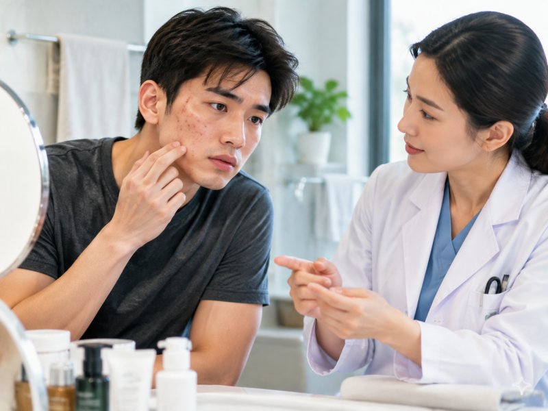 男士出油长痘怎么办?皮肤科医生教你分清护理重点和误区