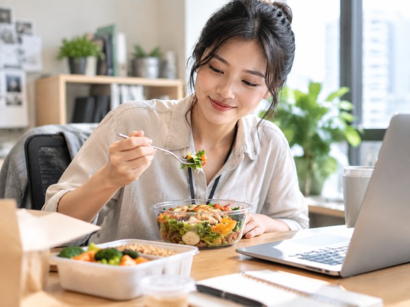天天吃外卖的办公族怎么选餐才能不囤肉，这3个搭配原则快收好