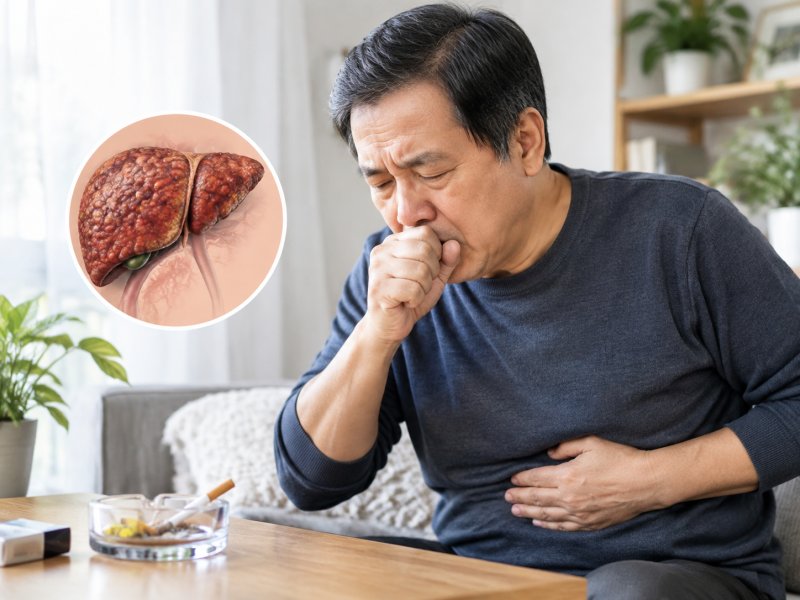 抽烟咳嗽时腹压增大,会不会增加肝硬化患者出血风险?
