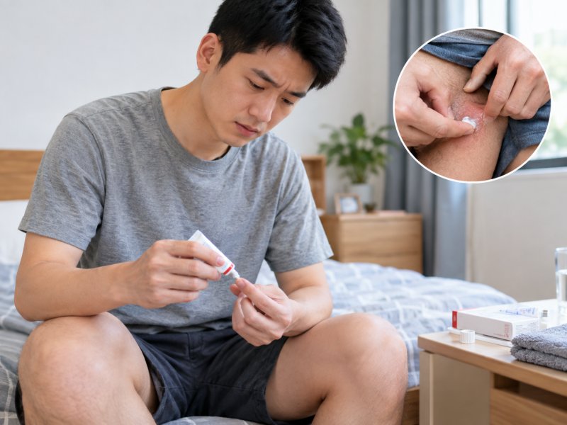 包皮发炎自己在家抹红霉素软膏能不能好?怎么护理才安全