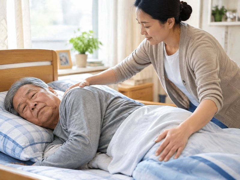 长期卧床的癌症患者怎么预防压疮?家庭护理记住这五个翻身要点