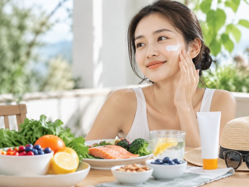 吃哪些食物能辅助修复敏感肌？防晒前搭配什么饮食更安心