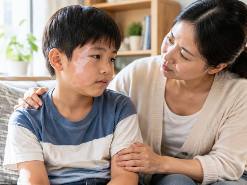 儿童得了白癜风该怎么办？家长要不要帮孩子隐瞒病情？