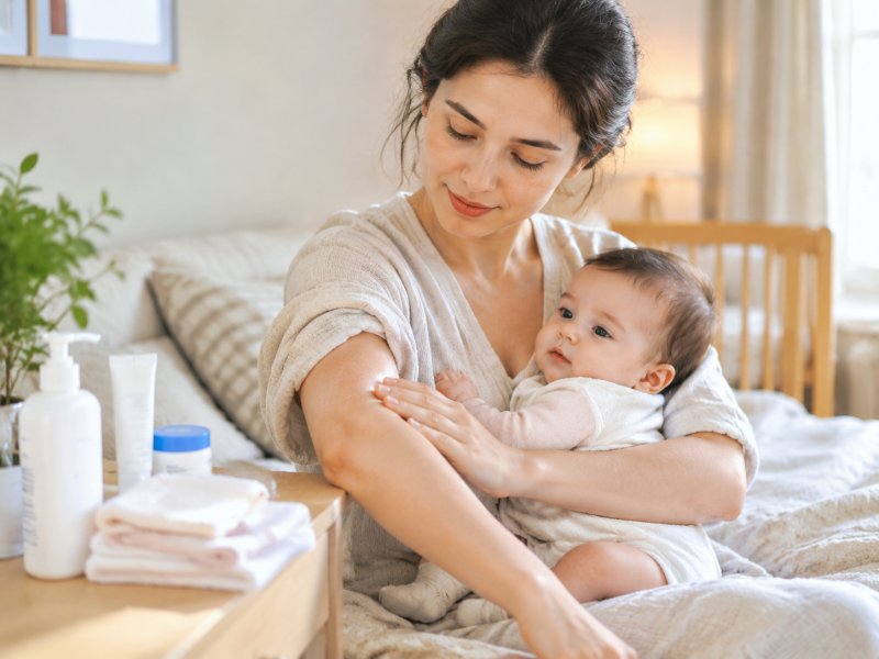 生完孩子后免疫力波动大,哺乳期妈妈该如何护理皮肤避免复发?