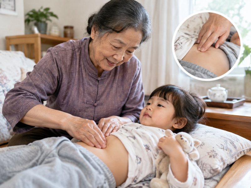 老人帮忙带娃遇到孩子便秘,怎么用简单好记的穴位按摩法在家操作?