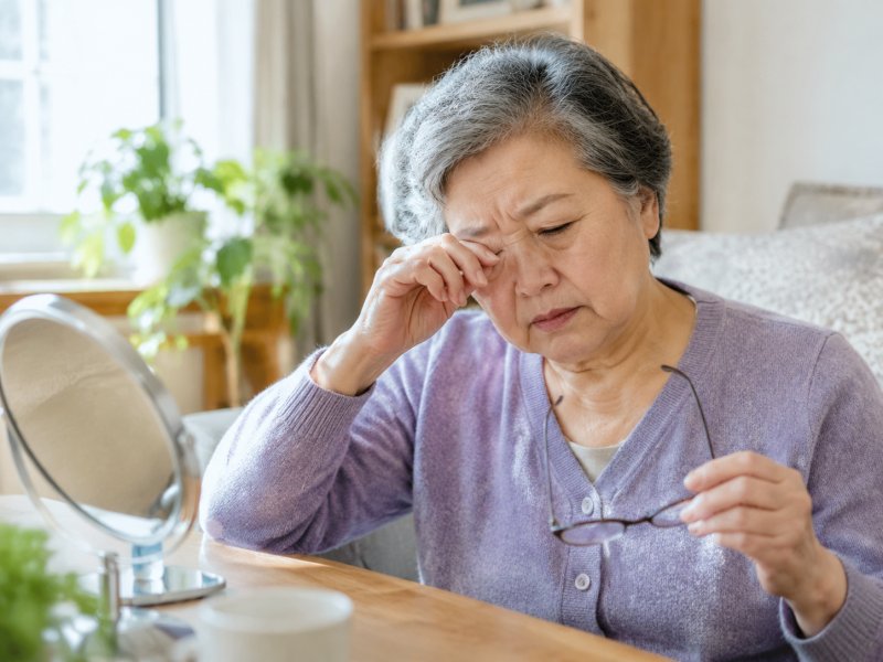 老人眼睛干痒总想揉,会不会是睑板腺出了问题?怎么自查
