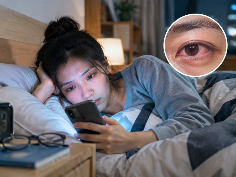 年轻人长期熬夜刷手机会不会得青光眼?出现什么症状该当心