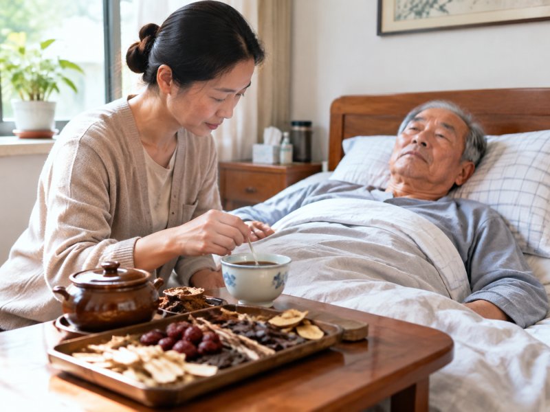 晚期病人卧床不起还能不能吃中药？家里护理要注意什么
