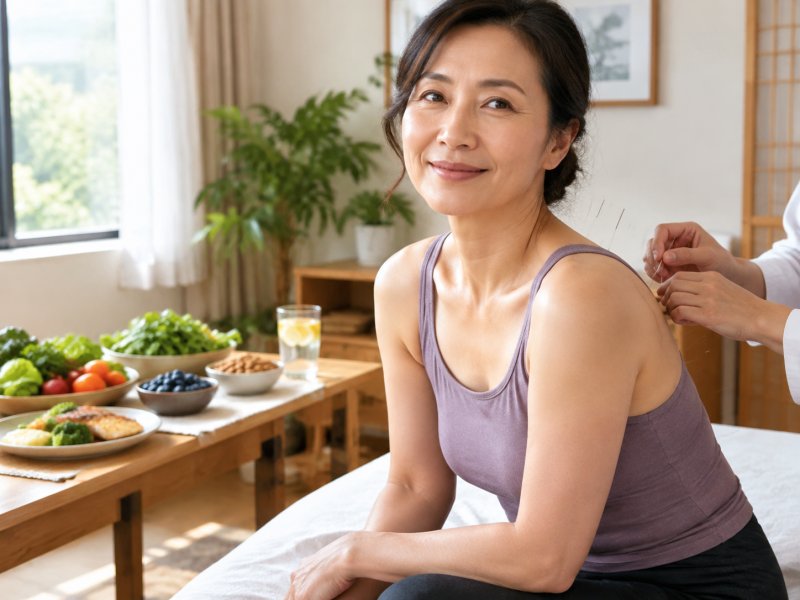 四五十岁女性针灸瘦身多久能看到变化?这类吃法更容易坚持