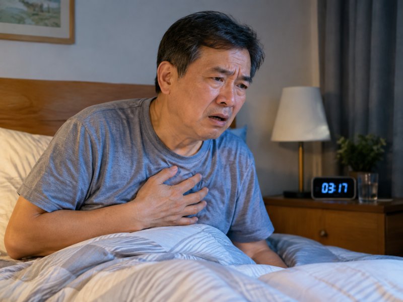 半夜突然胸闷,要不要立刻打120去医院?