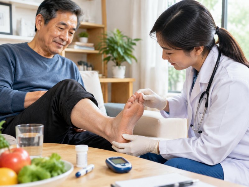 血糖高但没症状，为什么医生还让查脚？日常护理该怎么避开这种风险？