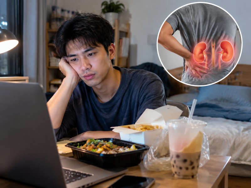 年轻人得尿毒症是什么原因造成的?平时熬夜点外卖会不会是祸根?