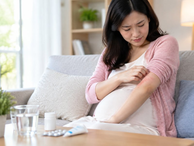 孕妇得了荨麻疹能不能用止痒药?哪些方法相对安全?