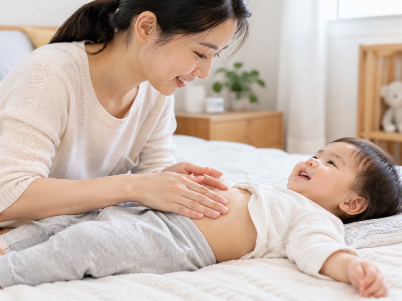 每天给宝宝做腹部按摩,能不能改善便秘和预防感冒?