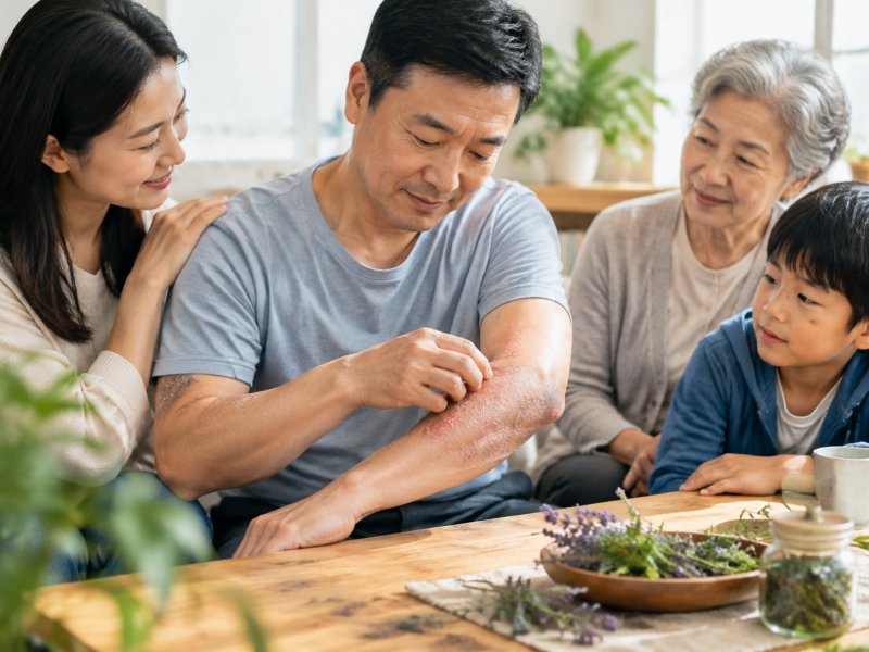 紫飞蓬治牛皮癣适合哪类人群?老人和小孩要不要避开