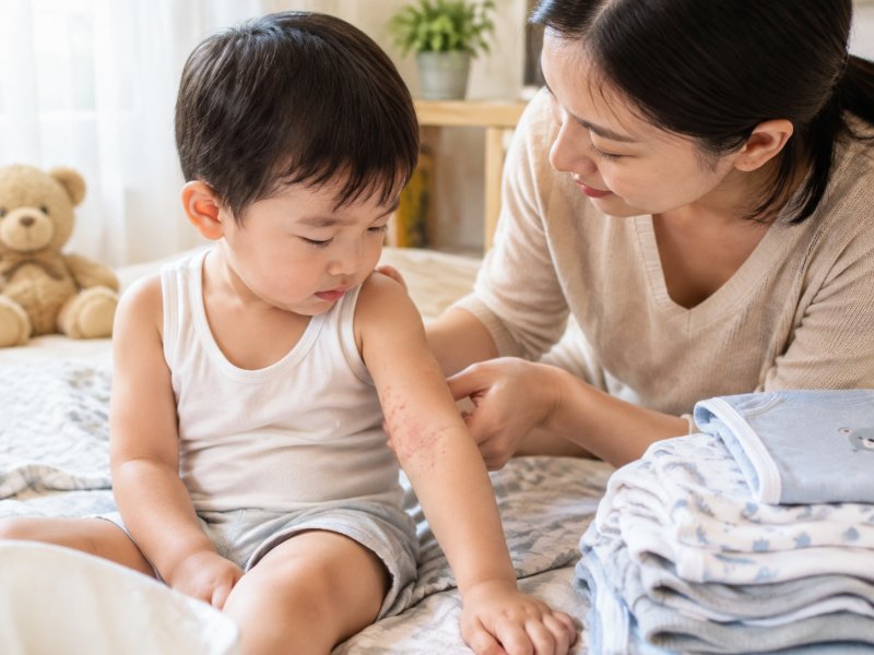 孩子湿疹反复，内衣选择上能不能帮上忙？注意这3处