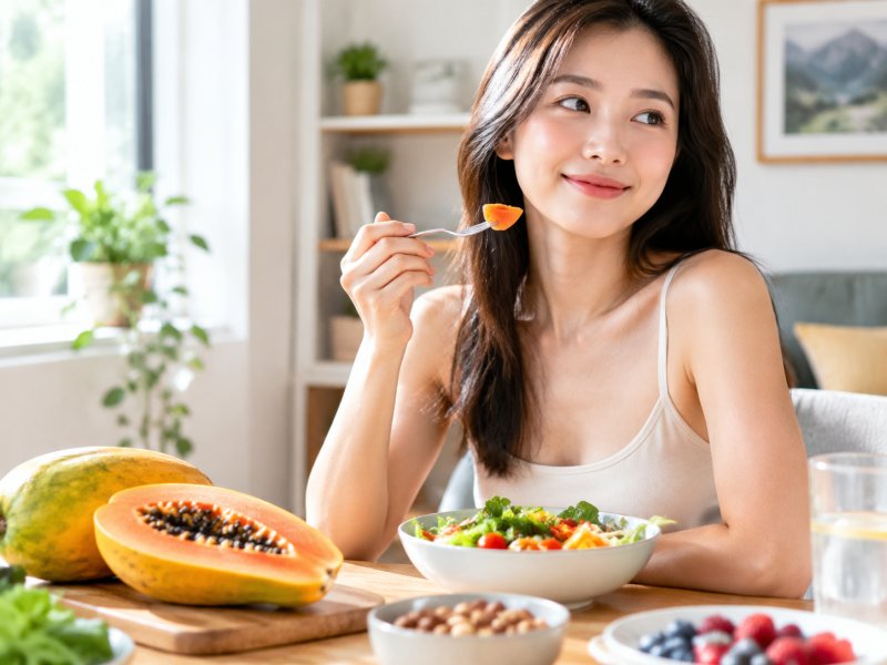 天生扁平胸吃木瓜会不会变大，日常饮食怎么安排才能真正养胸？