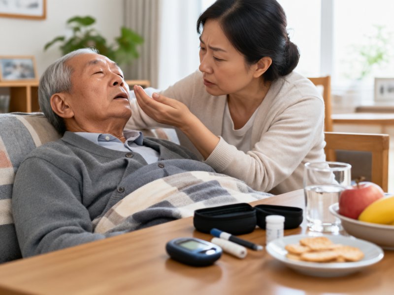 老人糖尿病昏迷和低血糖有啥区别？能不能靠闻口气判断