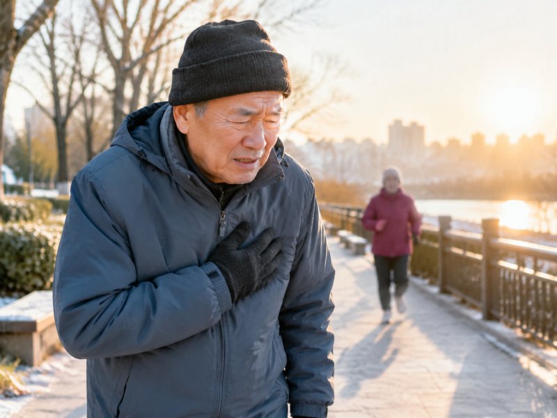 有冠心病心绞痛的人,冬天晨练到底能不能去?医生提醒注意5个细节