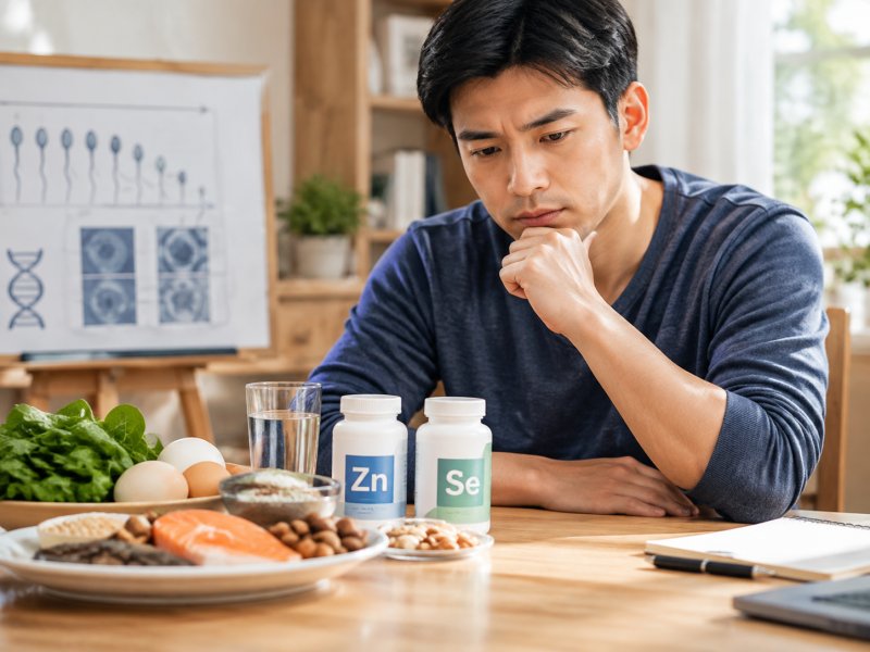 AZF缺失后精子越来越少,日常饮食要不要补充锌硒