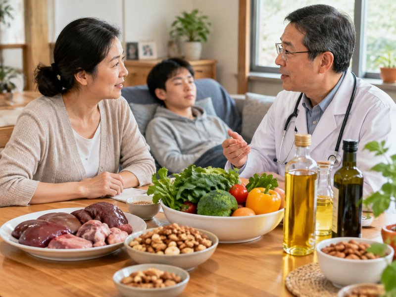 家里有尼曼-匹克病人,日常饮食能不能吃动物内脏和坚果,吃什么油更安全